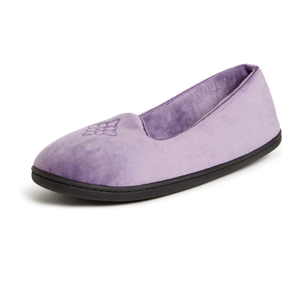 Dearfoams Women's Rebecca Chenille Closed Back Slipper‎ 11/12